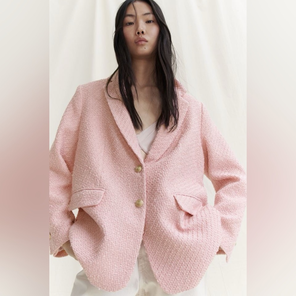 H&M tweed Blazer 🩷🌸